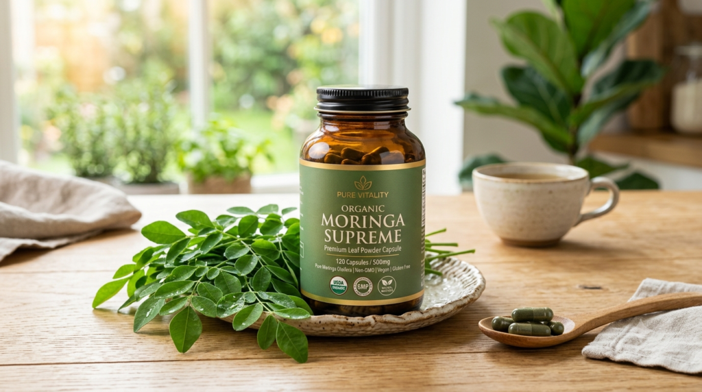 Pure Moringa supplement review for natural wellness and healthy living support