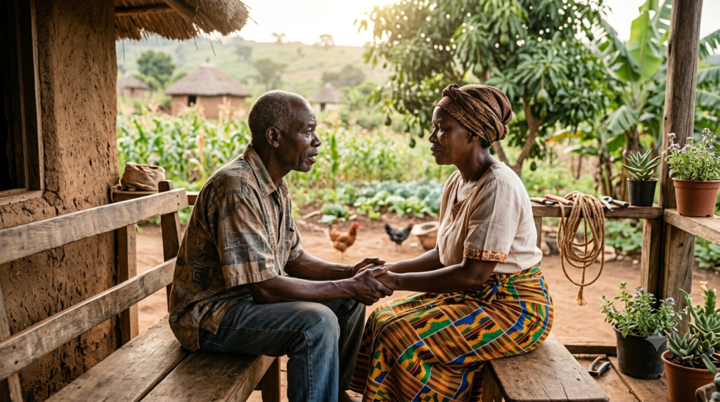 Couple rebuilding trust after conflict through healthy communication and understanding